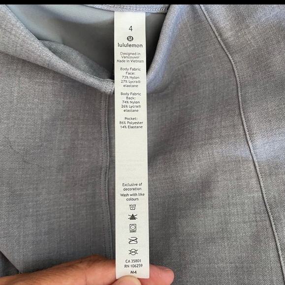 NWOT Lululemon Here to There High-Rise Grey Pant - Picture 5 of 9
